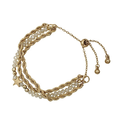 Natural Star Drawstring Bracelet