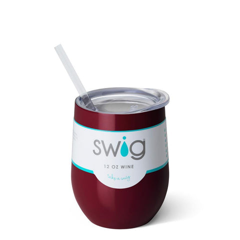 Maroon Stemless Wine Cup