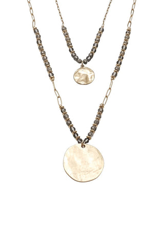 Trinity Necklace - Worn Gold